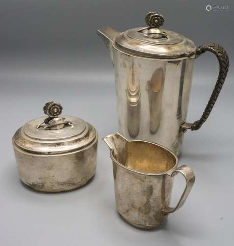 3-teiliger Designer Silber Kaffeekern / A silver designer co...