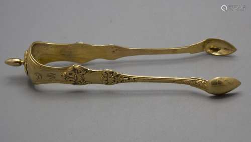 Zuckerzange / Silver sugar tongs, Paris, um 1890