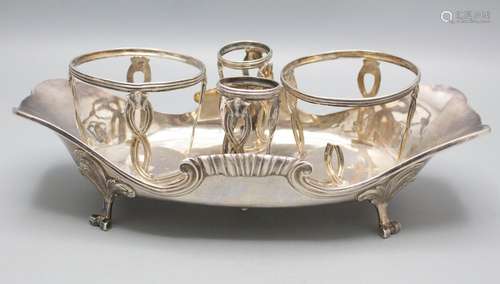 Barock-Menage / A Baroque silver cruet stand, Alexis Micalef...