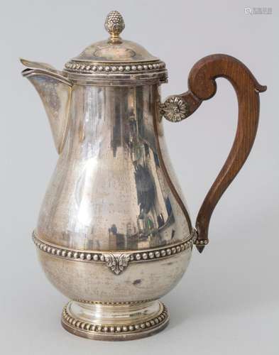 Kaffeekanne / A silver coffee pot, Ernest Prost, Paris, um 1...