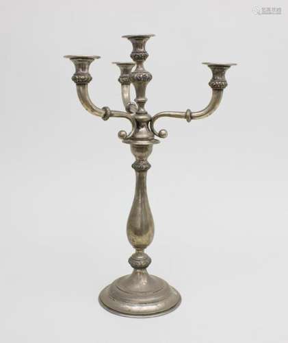 Kerzenleuchter / A 4-flame silver candleholder, Österreich /...