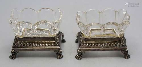 Paar Salieren / A pair of silver salt cellars, Paris, 1819-1...