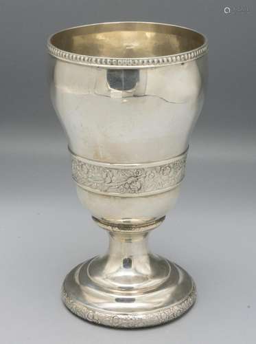 Großer Kelch / A silver goblet, um 1800