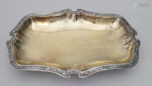 Jugendstil Anbietschale / An Art Nouveau silver tray, Armand...