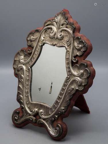 Tischspiegel mit Silberrahmen / A mirror with Sterling silve...