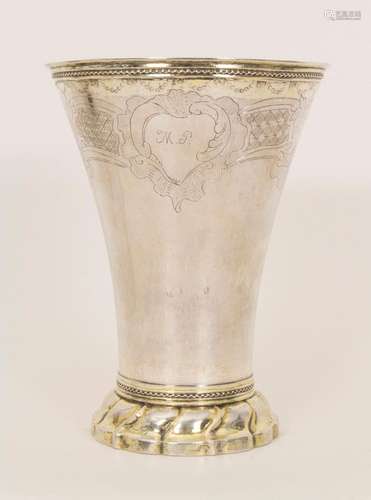 Hochzeitsbecher / A silver wedding beaker, Arvid Floberg, St...