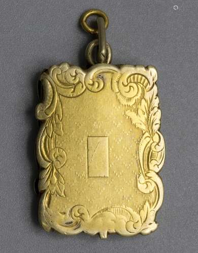 Riechsalzdose als Anhänger / A silver vinaigrette pendant wi...