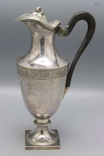 Weinkrug / A silver wine jug, Paris, 19. Jh.