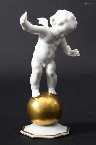 Putto Figur / A figure of a cherub, Karl Tutter, Hutschenreu...