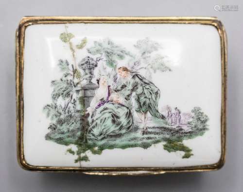 Rokoko Tabatiere mit Watteauszenen / A Rococo snuff box, Mei...