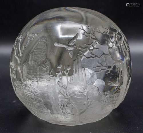 Studio-Glasobjekt / A glass studio art work, Kristian Klebsc...