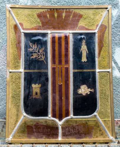 Bleiglasfenster / A lead glass window, Théou Oulé, um 1900