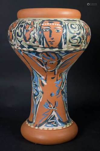 Große Künstlervase / A large artist vase, Bocca Rossa & ...