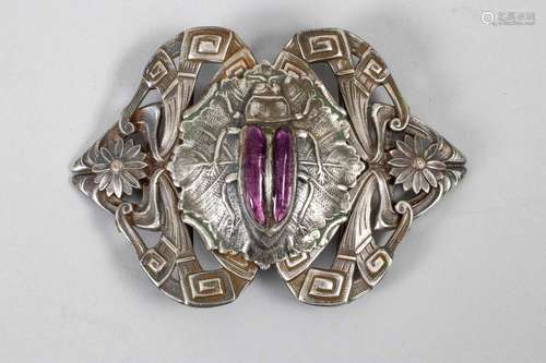 Jugendstil Gürtelschnalle / A belt buckle, Frankreich, um 19...