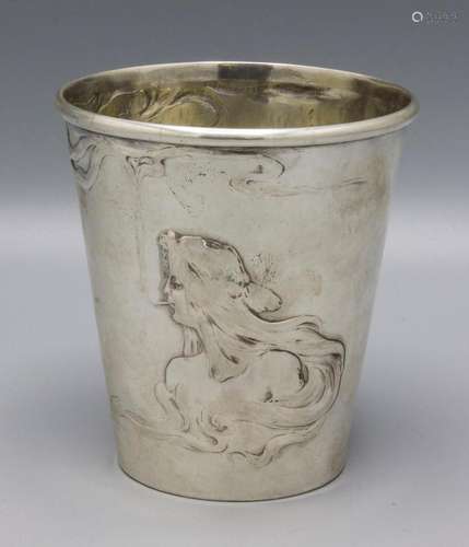 Jugendstil Becher / An Art Nouveau silver beaker, Wien, um 1...