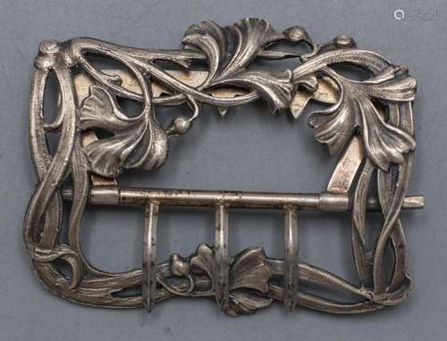 Jugendstil Gürtelschließe / An Art Nouveau belt buckle, Fran...