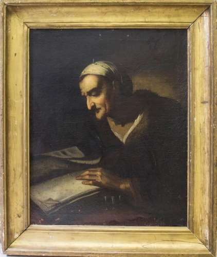 Pietro Bellotti / Bellotto (1625/7-1700), \'Vecchia Filosofa...