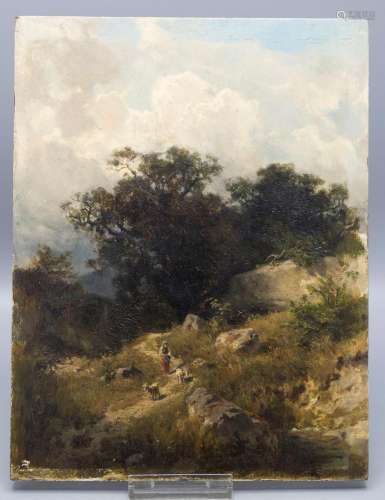 August Karl Martin SPLITBERGER (1844-1918), \'Landschaft mit...