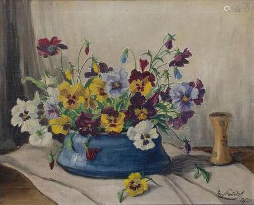 Max STEUDEL (*1873), \'Stiefmütterchen\' / \'Pansies\', um 1...