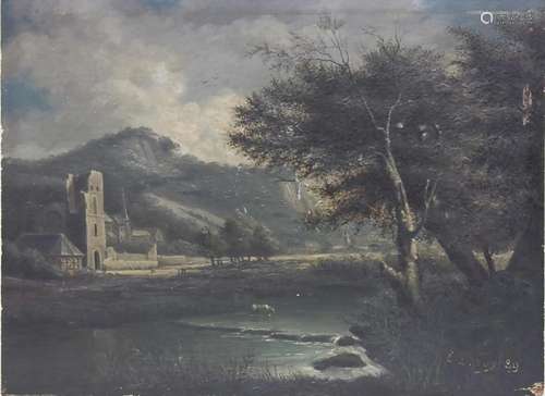 Landschaft mit Ruine/Landscape With Ruins, Étienne Leroy (Pa...