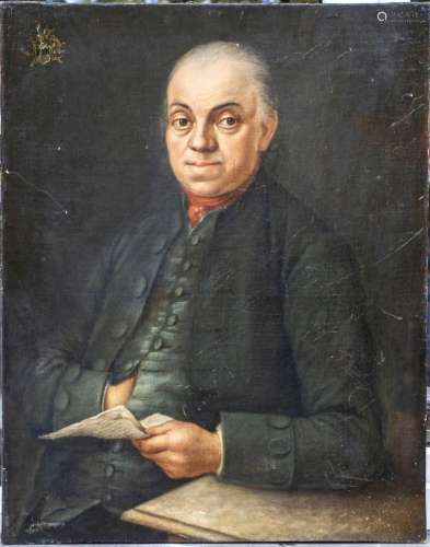 Herrenportrait mit Wappen / A portrait of a gentleman with c...