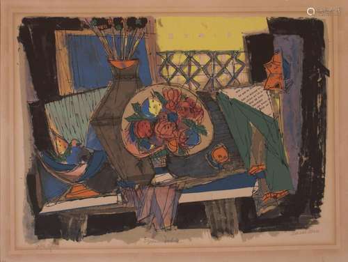 Marcel Janco (1895-1984), \'Table fleurs\' / \'Table of flow...