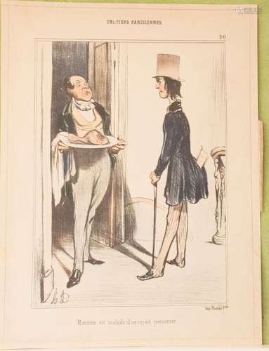 Honoré Daumier (1808-1879), Blatt aus \'Émotions Parisiennes...