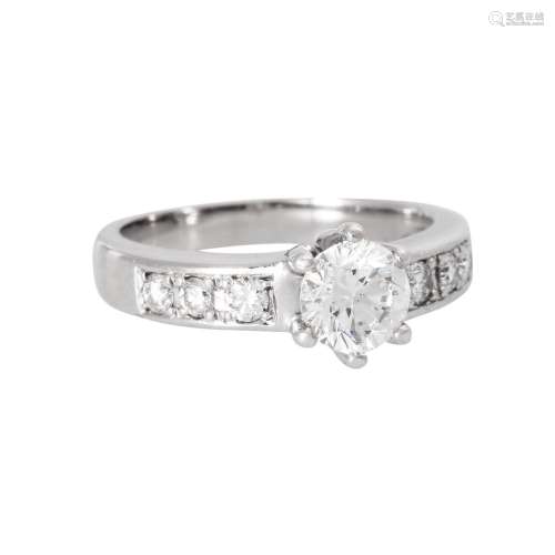 Ring with diamond of approx. 0.9 ct,