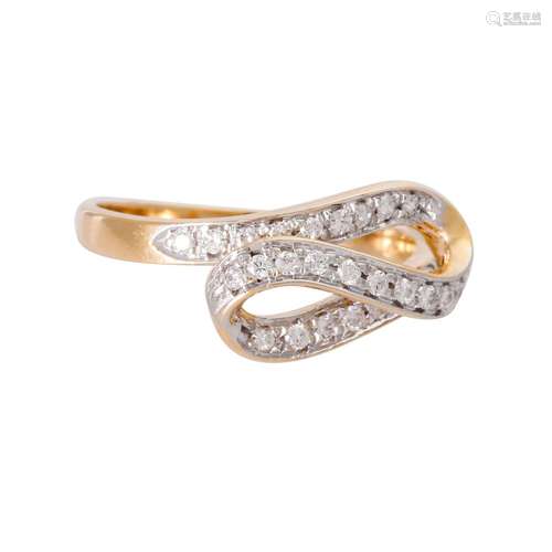 Ring with diamonds ca. 0,3 ct,