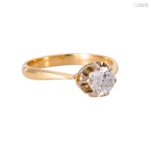 Solitaire ring with diamond of approx. 0.6 ct,