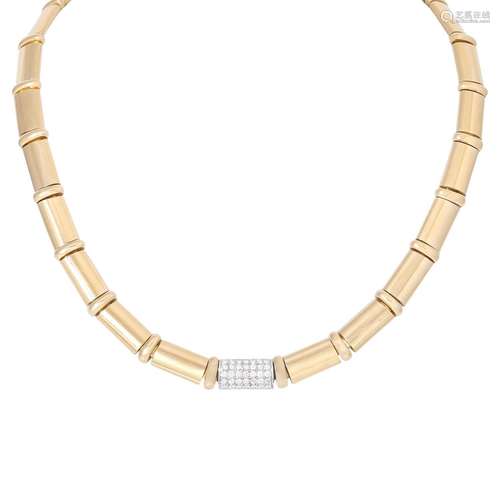 WEMPE necklace with 35 diamonds total approx. 0.5 ct,