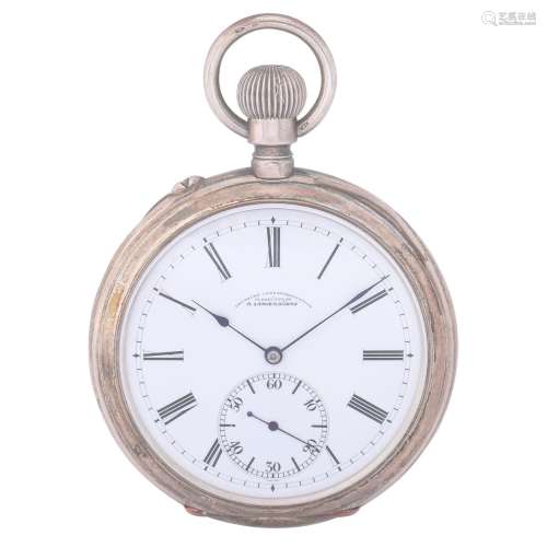 DUF A. Lange & Söhne large heavy open pocket watch "...