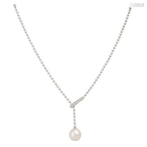 GELLNER necklace with South Sea pearl and diamonds totaling ...