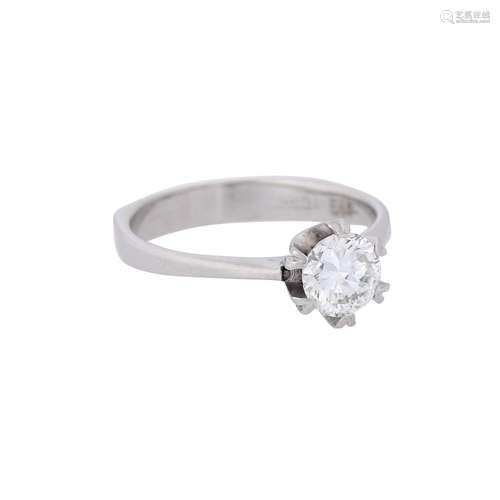 Ring mit Brillant Solitaire ca. 0.80 ct,