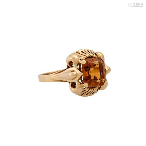 Ring with fine citrine,