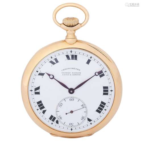 ULYSSE NARDIN LOCLE & GENEVE open pocket watch "Chr...