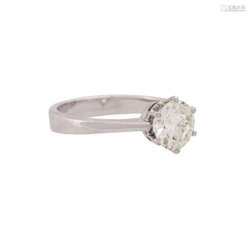 Ring with old cut diamond ca. 1.95 ct, ca. GW (K-L)/VVS-VS,