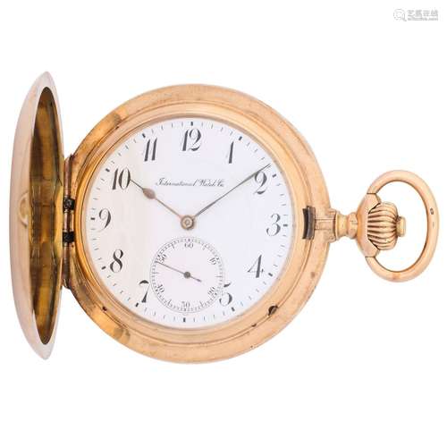 IWC Schaffhausen large, heavy goldsavonette pocket watch.