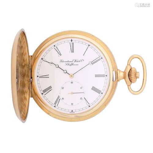 IWC Schaffhausen very rare heavy half-savonette pocket watch...