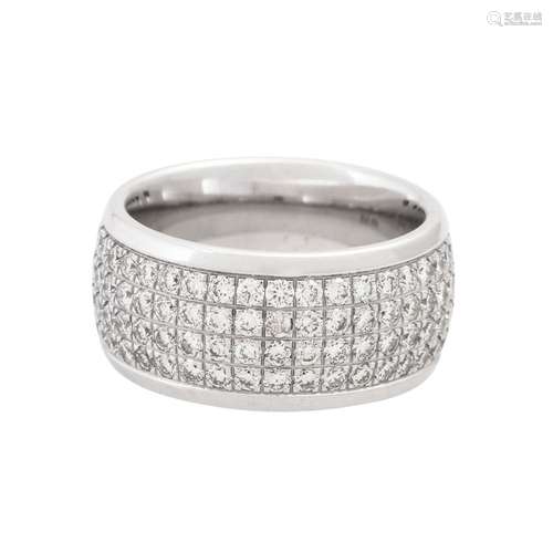 Ring with diamonds total ca. 3,1 ct,