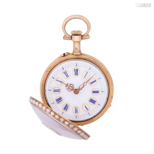 LeCoultre & Co. high fine open ladies pocket watch penda...