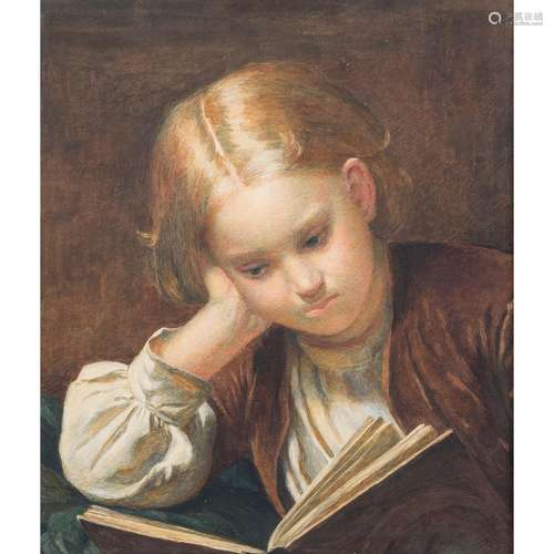 SCHOOL OF THE 19th CENTURY "Reading child".