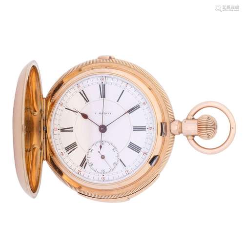 E. MATHEY very rare and high quality Savonette pocket watch ...