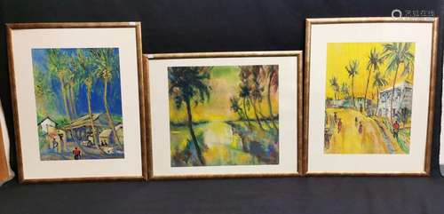 3 RUDOLF SEEMAN WATERCOLOURS