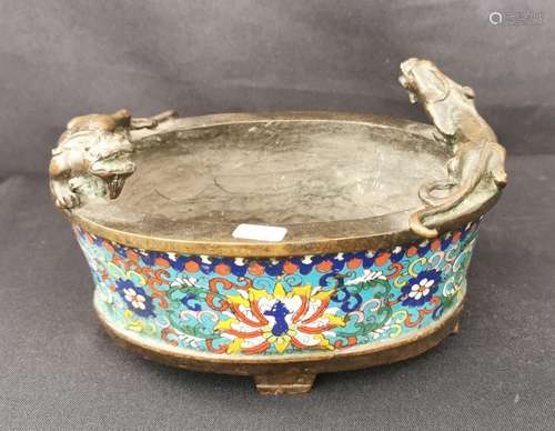 CLOISONNE INCENSE BURNER