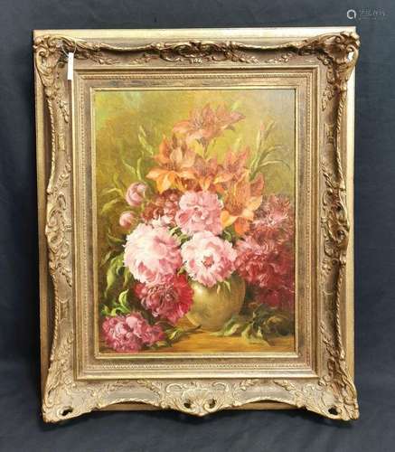 PAINTING "STILL LIFE WITH PEONIES"