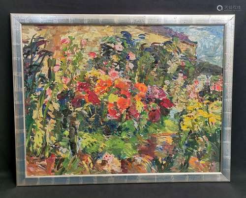 PAINTING "FLOWERING GARDEN"