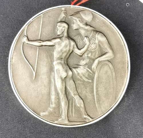 MEDAL WITH SILVER MOUNT
