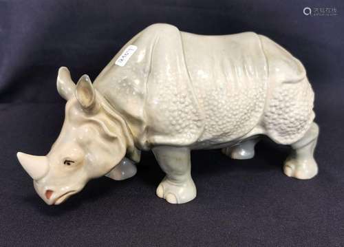 PORCELAIN FIGURE "RHINO