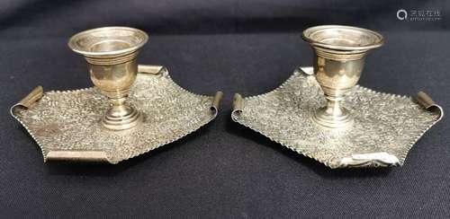 2 ENGLISH CANDLESTICKS